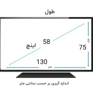 محافظ صفحه تلویزیون 58 اینچ