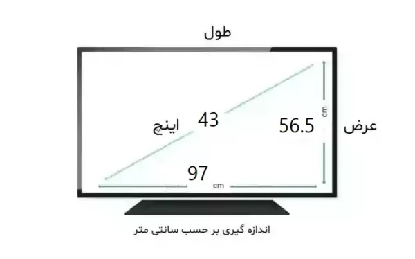 محافظ صفحه مانیتور 43 اینچ